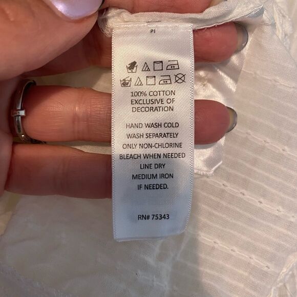 NWT House of Harlow 1960 Dainty Boho Lightweight Sleeveless Off White Top - Picture 8 of 15